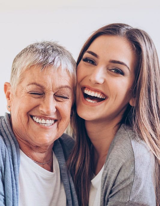 2 patients after Restorative Dentistry treatments