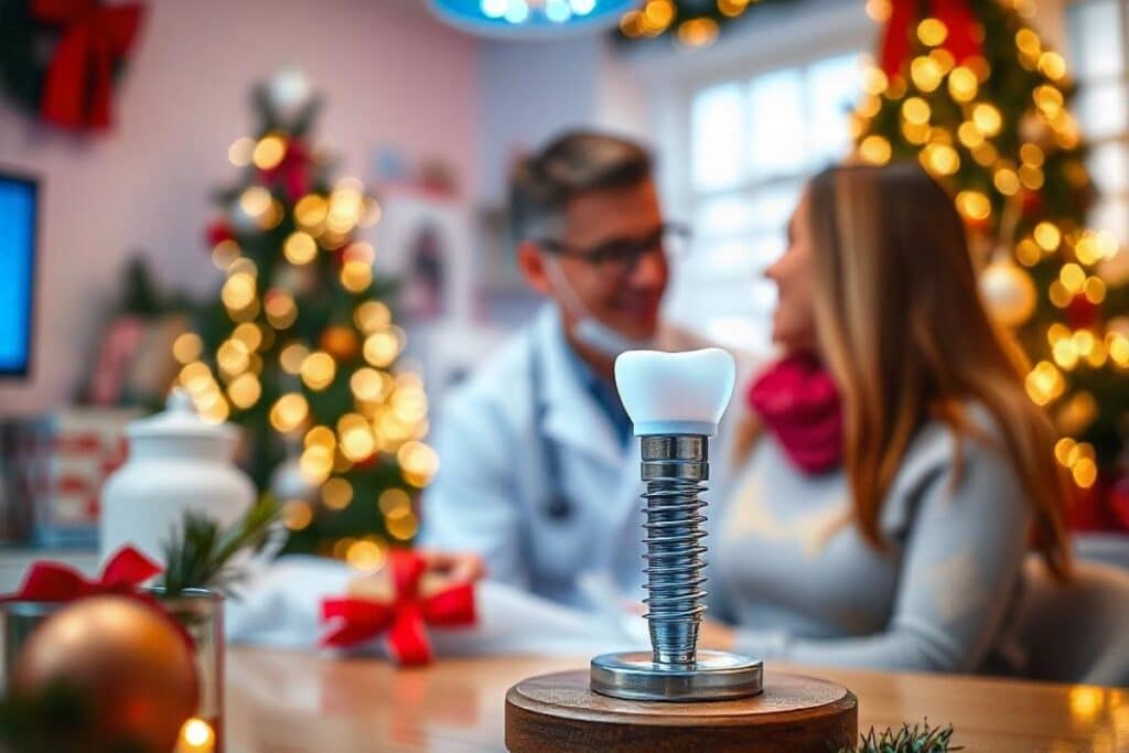 dental implants during a festive Christmas celebration in fayetteville